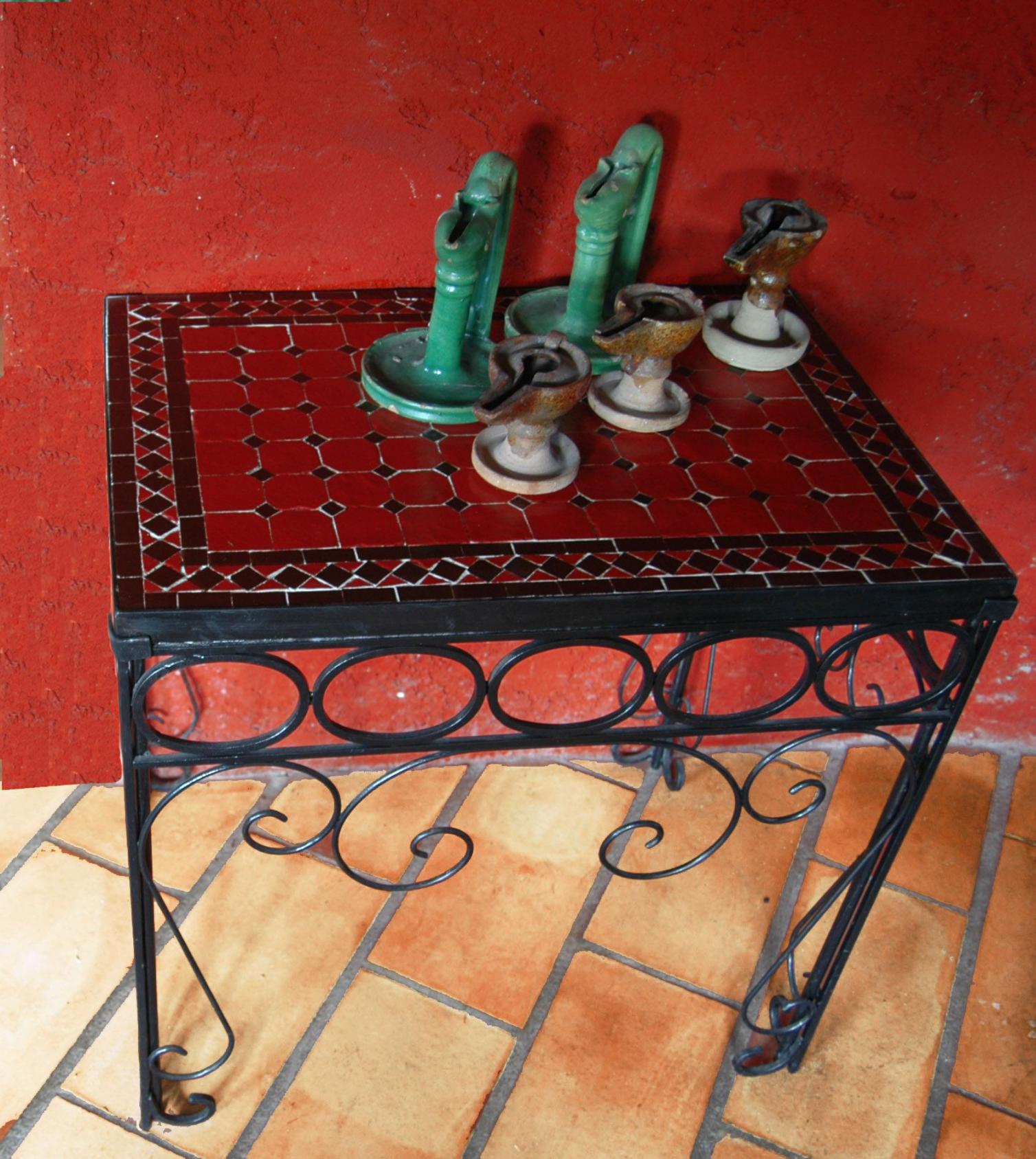 petite table carrelage